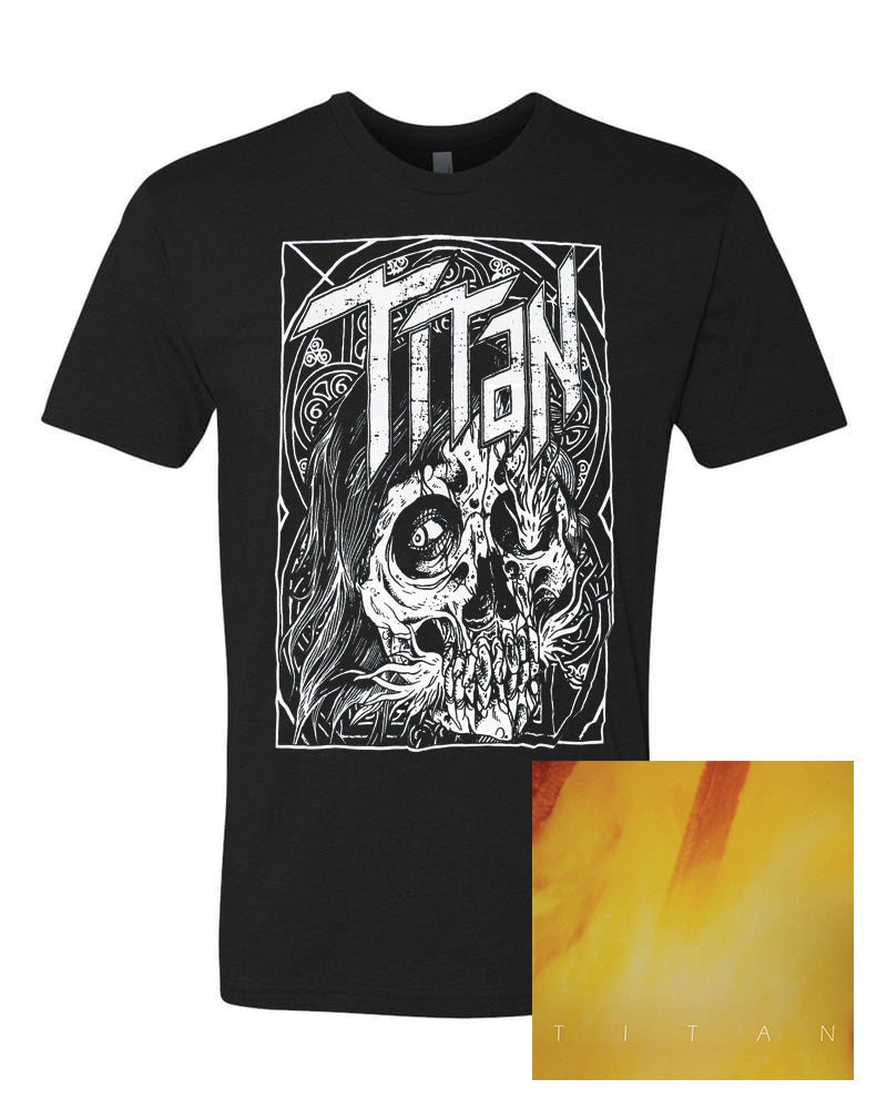 TITAN - Burn 2xLP / Skull T-Shirt (Black)