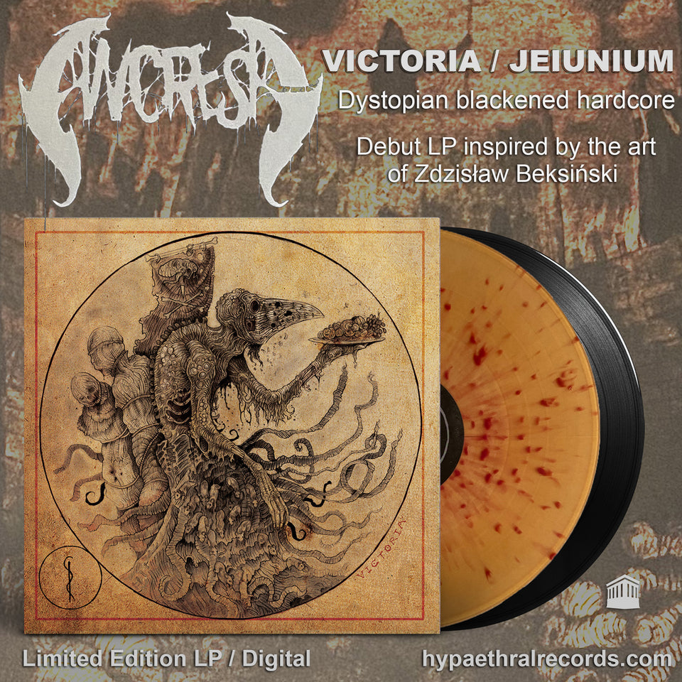Ancress - Victoria / Jeiunium LP on Blood Splatter or Black Vinyl